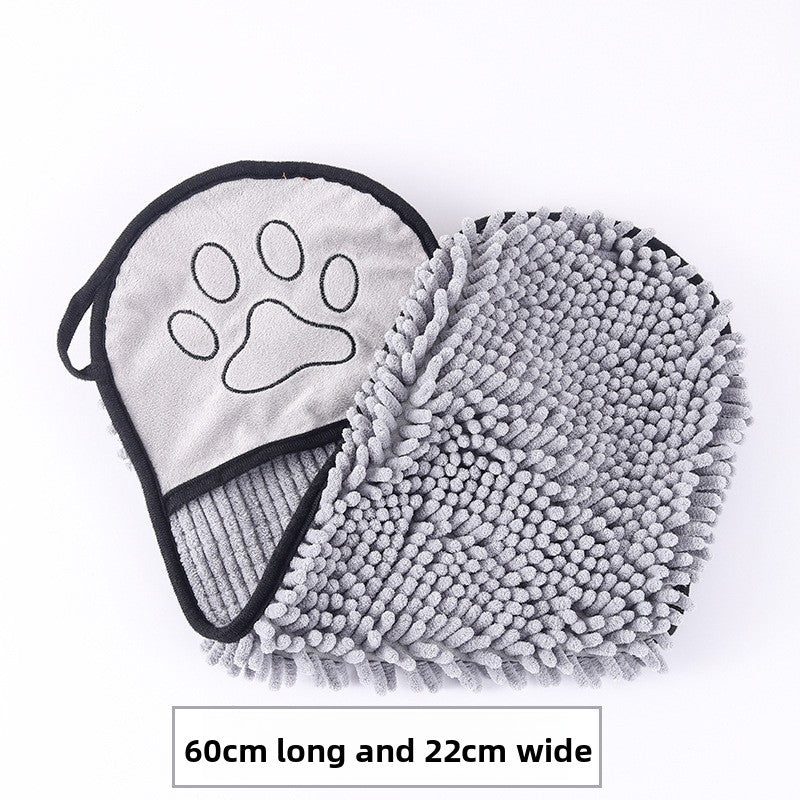 Absorbent Quick Dry Pet Bath Towel Glove