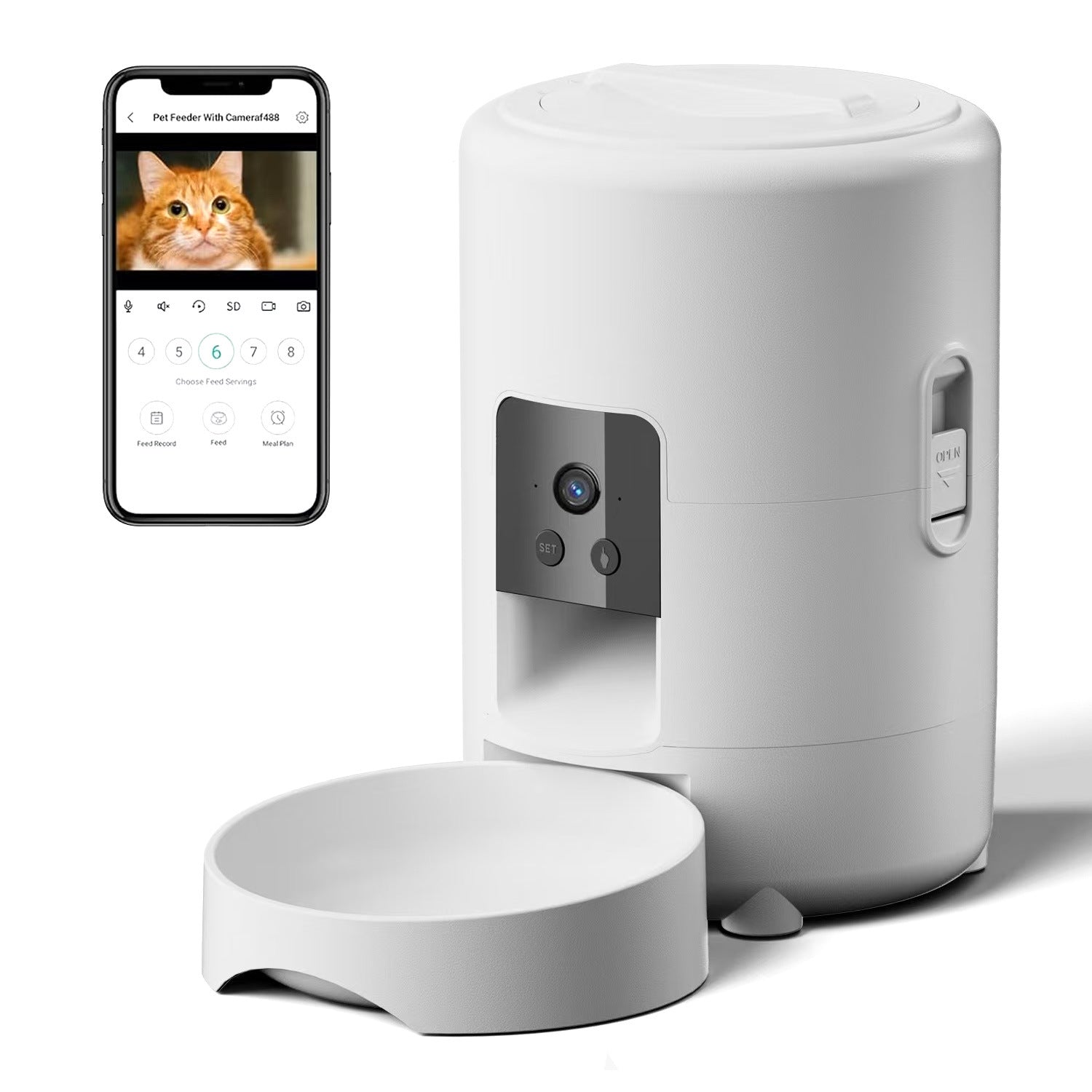 Smart Pet Feeder WiFi Automatic Food Dispenser