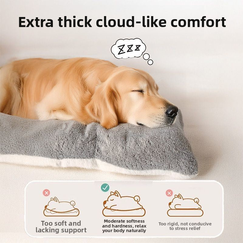 Dog bed and dog blanket with winter insulation