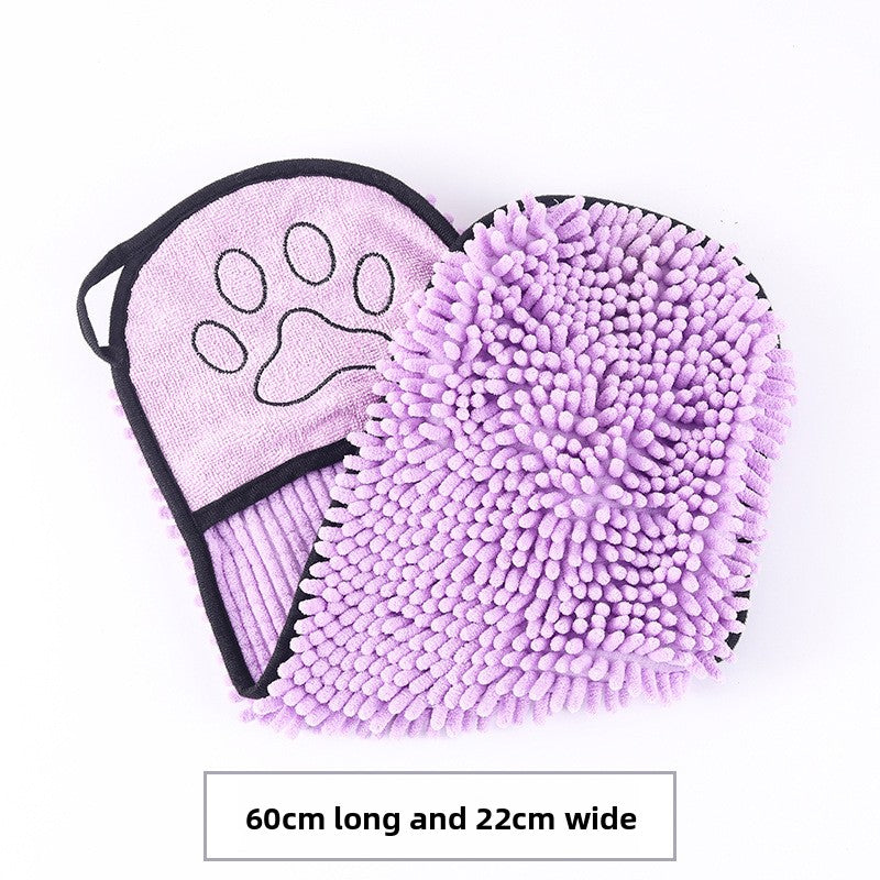 Absorbent Quick Dry Pet Bath Towel Glove