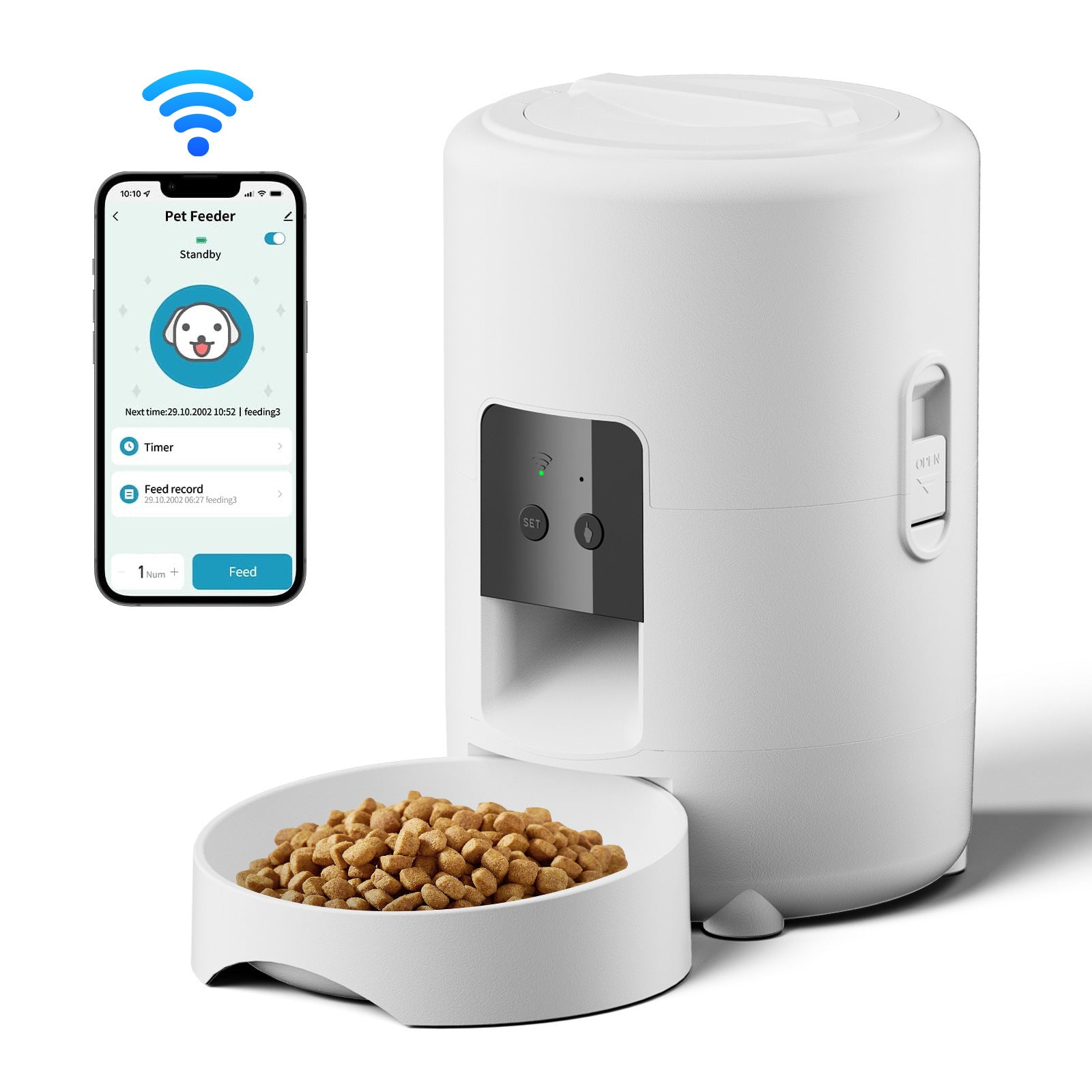Smart Pet Feeder WiFi Automatic Food Dispenser